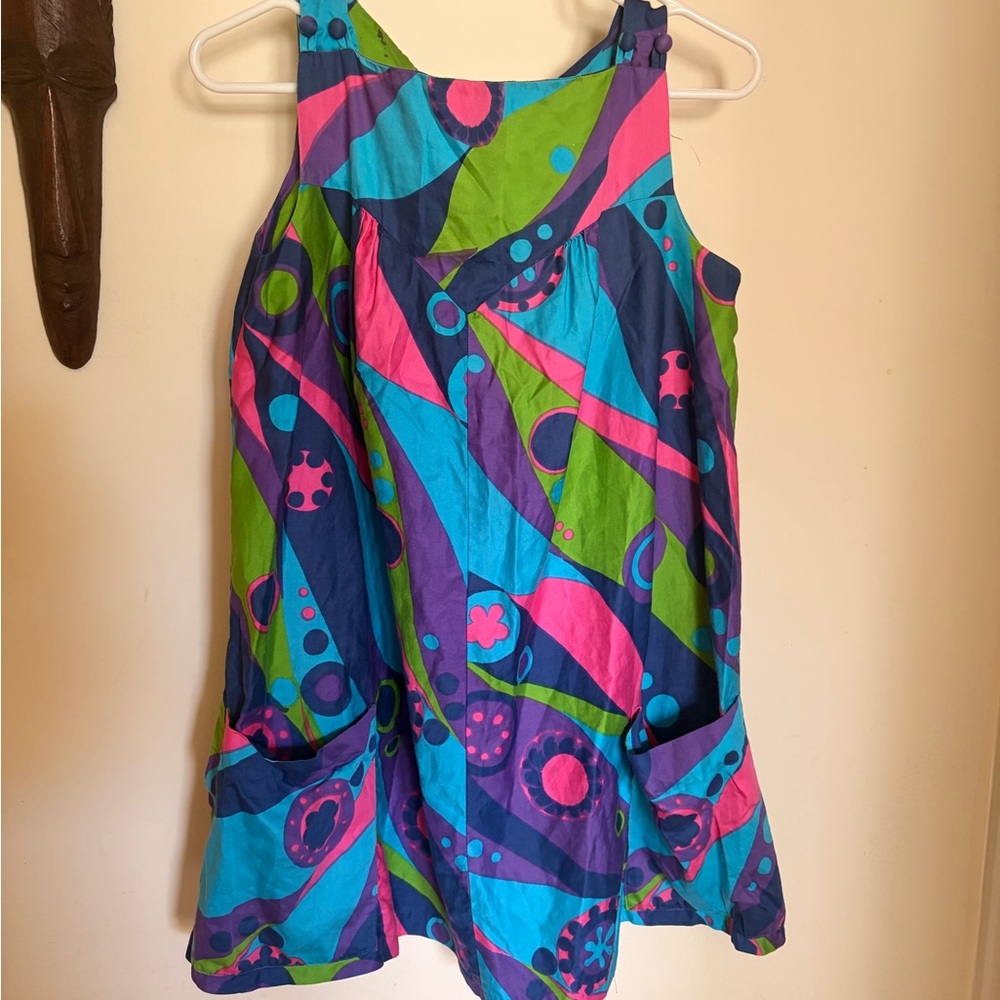 Colorblock Sundress with Buttoned Straps